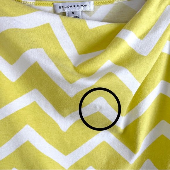 St. John Sport Chevron Print Top - Picture 5 of 12